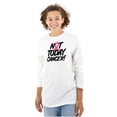 thumbnail image 1 of Not Today Breast Cancer Awareness BCA Women Plus Size Long Sleeve Graphic Tee Brisco Brands 3X, 1 of 5