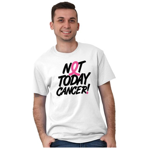 Not Today Breast Cancer Awareness BCA Women's Graphic T Shirt Tees Brisco Brands L
