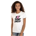 thumbnail image 1 of Not Today Breast Cancer Awareness BCA Womens Fitted Plus Size Graphic Tee Brisco Brands 2X, 1 of 5