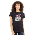 thumbnail image 1 of Not Today Breast Cancer Awareness BCA Womens Fitted Plus Size Graphic Tee Brisco Brands 2X, 1 of 5