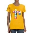 thumbnail image 1 of Not Today Crossword Design T-Shirt Women -Image by Shutterstock, Female 5X-Large, 1 of 4