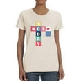 thumbnail image 1 of Not Today Crossword Design T-Shirt Women -Image by Shutterstock, Female XX-Large, 1 of 4