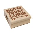 thumbnail image 1 of Not Today Cupid Happy Single's Day Valentine's Square Rubber Stamp Stamping Scrapbooking Crafting - Large 2.75in, 1 of 7