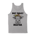 thumbnail image 1 of Not Today Heifer Tank Top Unisex Small Grey, 1 of 5