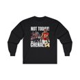 thumbnail image 1 of Not Today! Leo Chenal #54 Football Cartoon Unisex Ultra Cotton Long Sleeve Tee-KFL2LC001-Black-2XL, 1 of 3