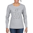 thumbnail image 1 of Not Today Satan Funny Witty Inspirational/Christian Womens Graphic Long Sleeve T-Shirt, Heather Grey, Medium, 1 of 2