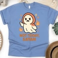 thumbnail image 1 of Not Today Satan Ghost T-Shirt | Funny Unisex Spooky Outfit, CarolinaBlue, Size XL, 1 of 6