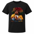 thumbnail image 1 of Not Today Satan Graphic T-Shirt, Unisex Classic Fit Short Sleeve Tee, 1 of 9