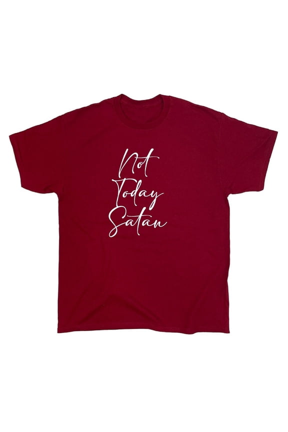 Not Today Satan Sarcastic Humor Graphic Novelty Funny T Shirt