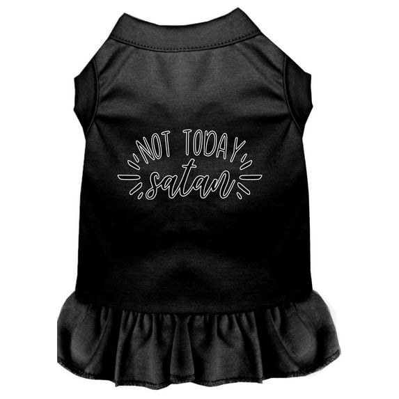 Pet Dog Cat Dress Screen Printed, "Not Today Satan"