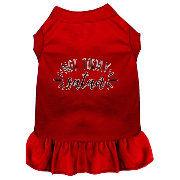 Pet Dog Cat Dress Screen Printed, "Not Today Satan"