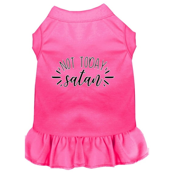 Pet Dog Cat Dress Screen Printed, "Not Today Satan"