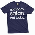 thumbnail image 1 of Not Today Satan Shirt Christian Shirts Religious Gifts Unisex Shirt Funny Saying T-Shirt (Medium Navy Blue), 1 of 7