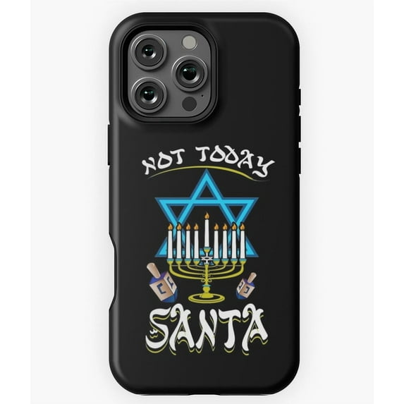 Not Today St. Nick Proud To Be Jewish Phone Case for iPhone 16 15 14 13 12 11 Pro Max