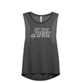 thumbnail image 1 of Not Today Zurg Women's Fashion Sleeveless Muscle Workout Yoga Tank Top Charcoal Grey Large, 1 of 3