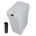 thumbnail image 1 of Not Touch Motion Sensors Trash Can with Quiet Closing Lid Stays Open Mode Odor Control Waste Basket for Bathroom Kitchen, 1 of 9