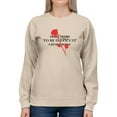 thumbnail image 1 of Not Trying To Be Difficult. Sweatshirt Women -Image by Shutterstock, Female x-Large, 1 of 4
