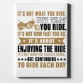 thumbnail image 1 of Not What Your Ride, That You Ride Motorcycle - 8" x 10" - Decorative Canvas Wall Art - White Edge - 5/8" Gallery Wrapped, 1 of 2