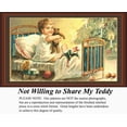 thumbnail image 1 of Not Willing to Share My Teddy, Vintage Counted Cross Stitch Pattern (Pattern Only, You Provide the Floss and Fabric), 1 of 9