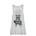 thumbnail image 1 of Not Your Mom Not Your Milk Women's Fashion Sleeveless Flowy Racerback Workout Yoga Tank Top Sport Grey Large, 1 of 3