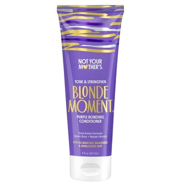 Not Your Mother's Blonde Moment Purple Bonding Conditioner for Light and Silver Hair Tones, 8 fl oz