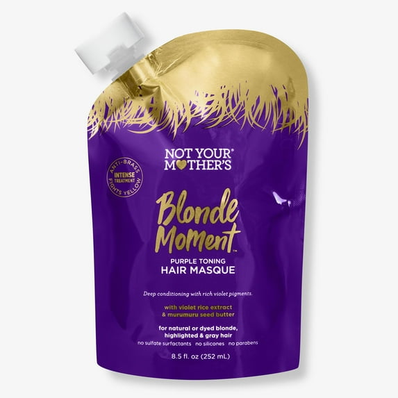 Not Your Mother's Blonde Moment Purple Mask for Blonde, Lightened, and Silver Hair, 8.5 fl oz