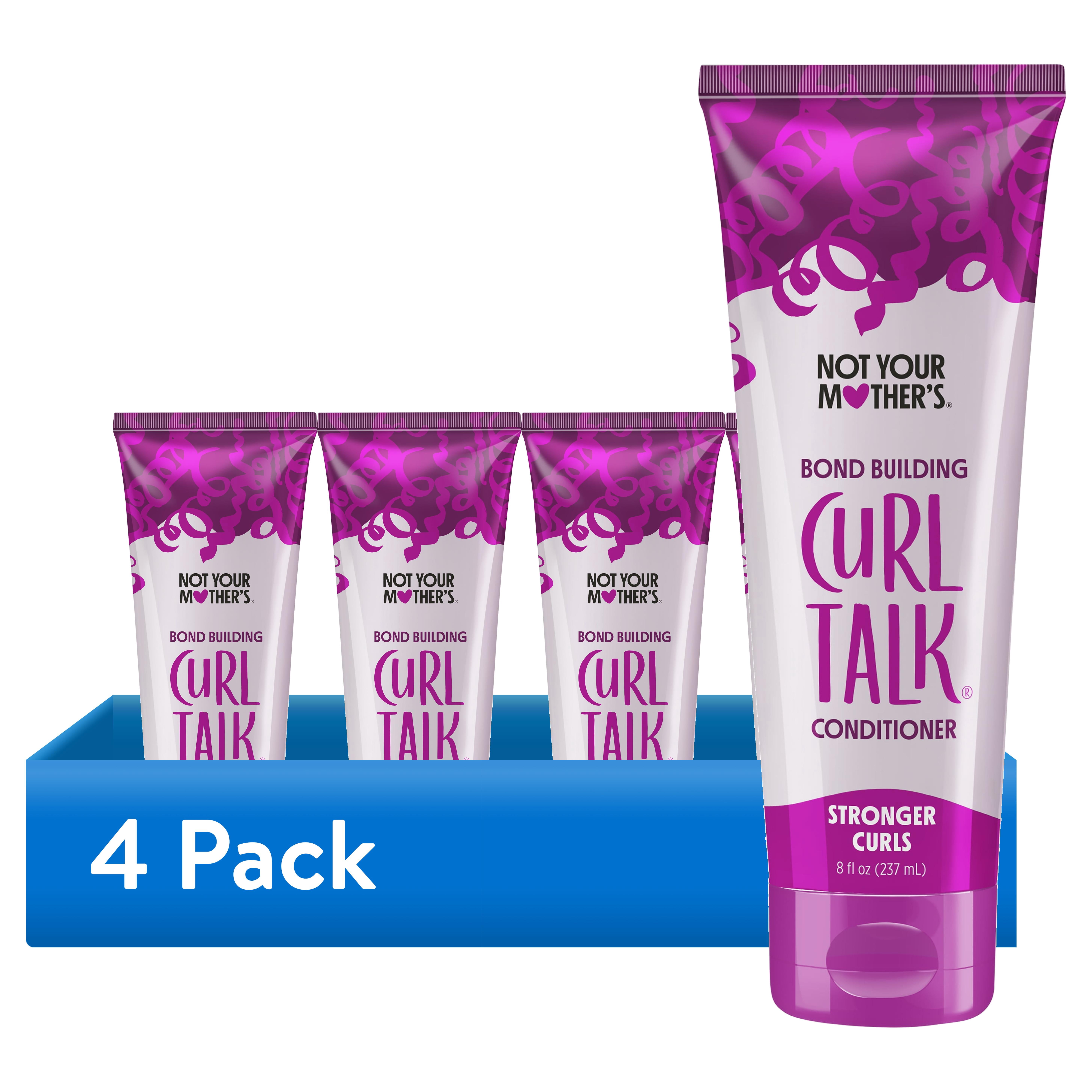 (4 pack) Not Your Mother's Curl Talk Bond Building Conditioner for Curly Hair, 8 fl oz