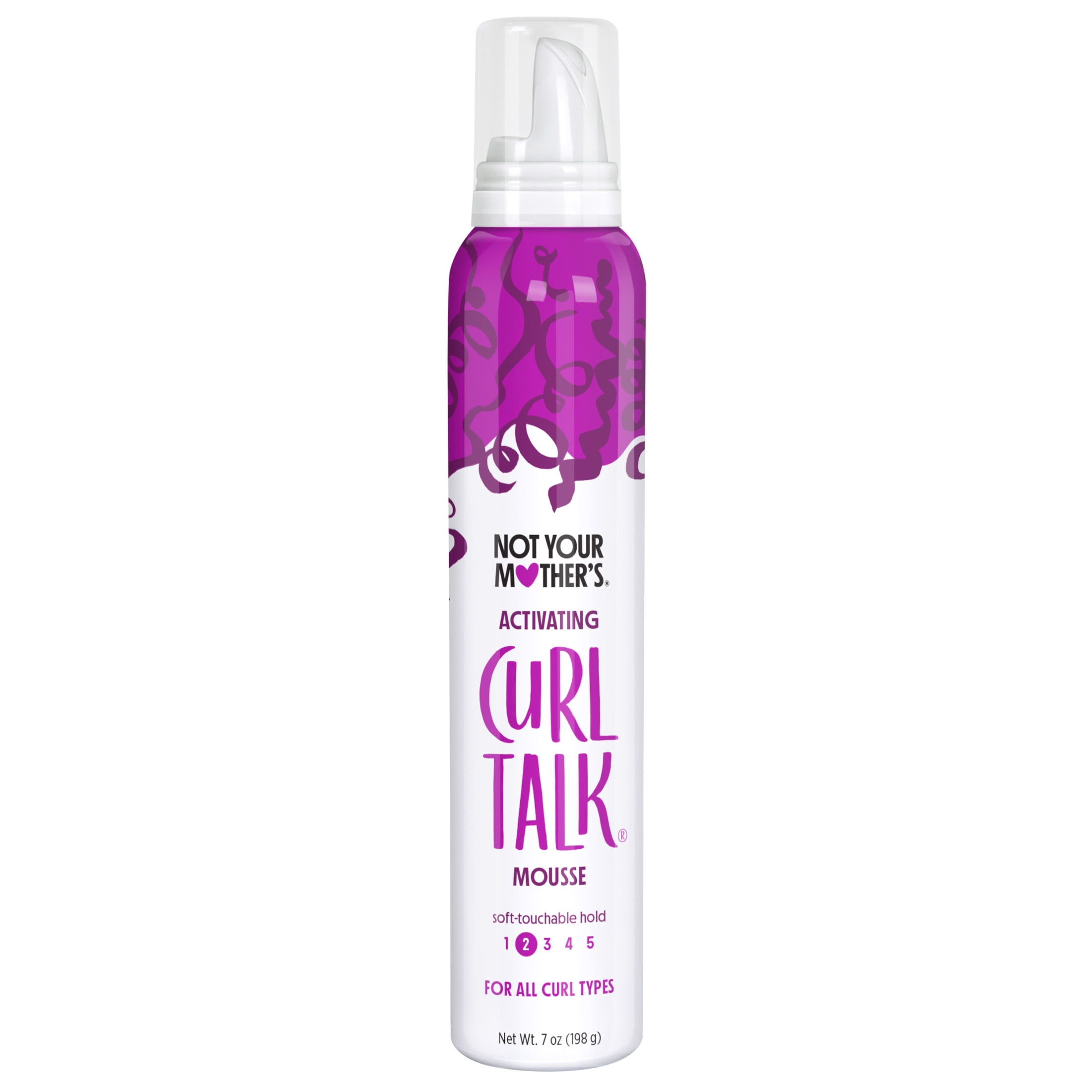 Not Your Mother's Curl Talk Curl Activating Hair Mousse for Lightweight Hold, 7 oz