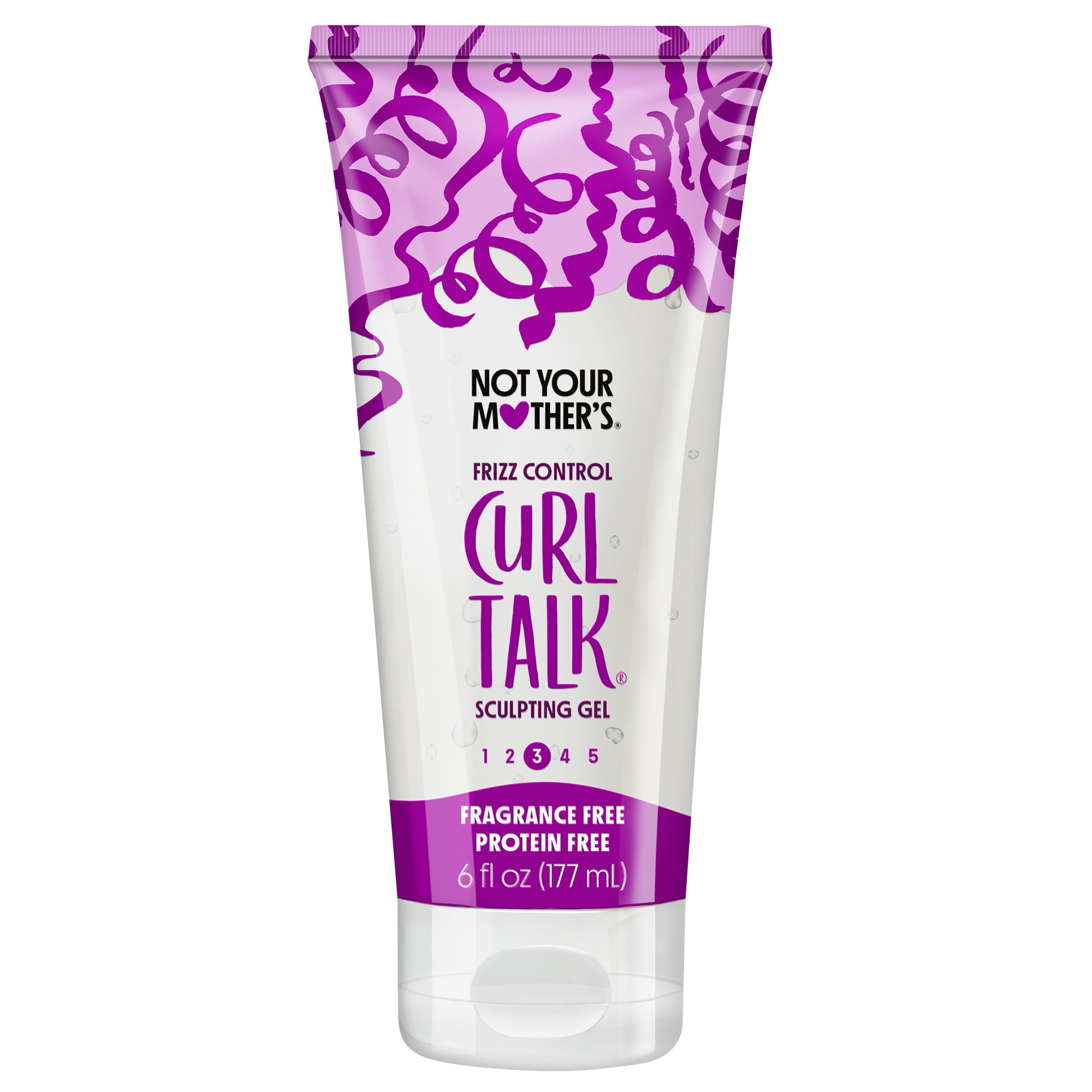 Not Your Mother's Curl Talk Frizz Control Sculpting Hair Gel, Fragrance-Free and Protein-Free, 6 fl oz