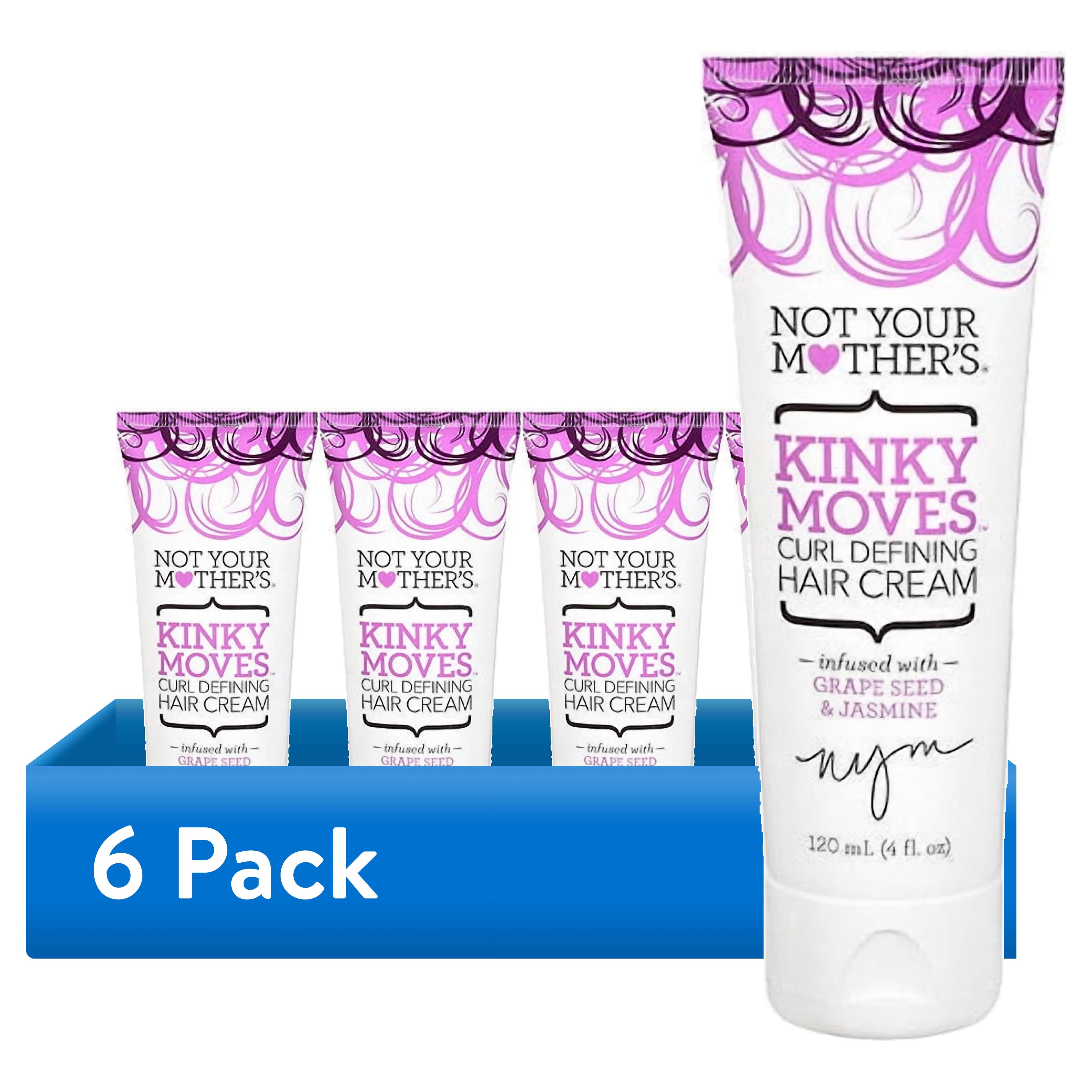 (6 pack) Not Your Mother's Kinky Moves Curl Defining Hair Cream to Enhance Natural Curls, 4 fl oz