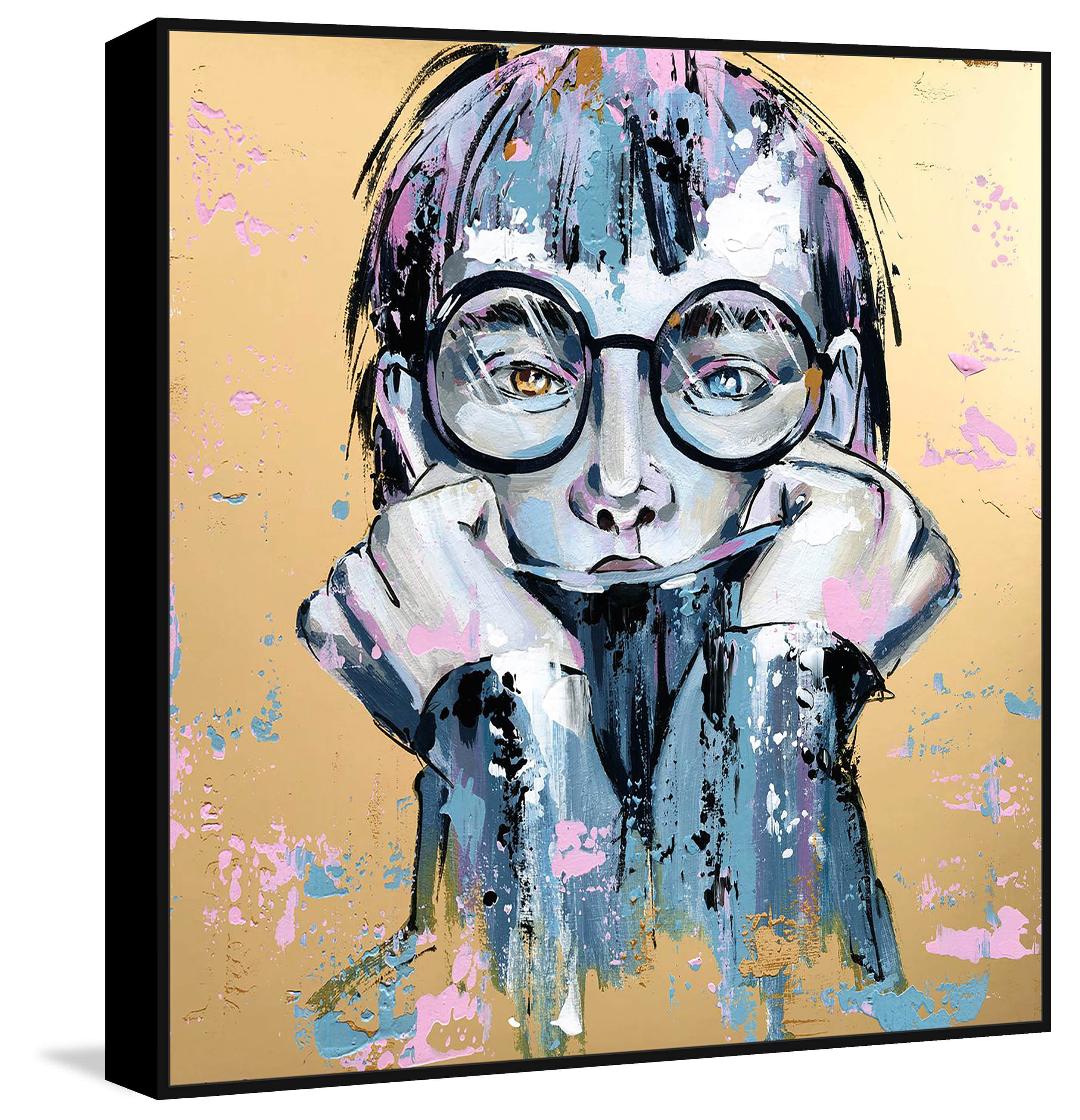 Not Your Typical Girl Floater Framed Painting Print on Canvas