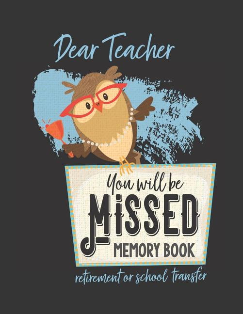 Not Your Usual Teacher Retirement Card: You Will be Missed Memory Book for  Teacher Retirement or School Transfer: Not Your Usual Jumbo Greeting Card  (Series #1) (Paperback) 