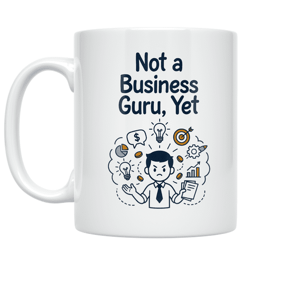 Not a Business Guru Yet - Aspiring Entrepreneur - 11 oz Ceramic Coffee Mug