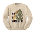 thumbnail image 1 of Not a Hugger Sweatshirt Unisex 3X-Large Sand, 1 of 5