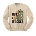 thumbnail image 1 of Not a Hugger Sweatshirt Unisex Large Sand, 1 of 5