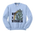 thumbnail image 1 of Not a Hugger Sweatshirt Unisex Medium Light Blue, 1 of 5