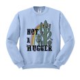 thumbnail image 1 of Not a Hugger Sweatshirt Unisex X-Large Light Blue, 1 of 5