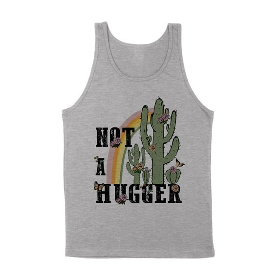 Not a Hugger Tank Top Unisex X-Large Grey