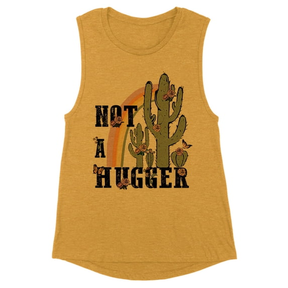 Not a Hugger Women's Muscle Tank X-Small Antique Gold