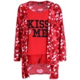 thumbnail image 1 of Not a Morning Person  Kiss Me Shirt Shorts and Robe Set (Women), 1 of 6