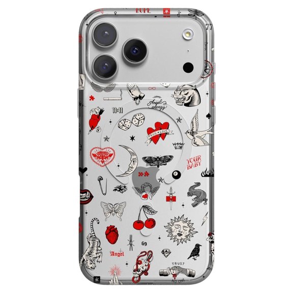 Not a Phase Clear Flash Tattoo Phone Case 17 16 15 14 13 12 11 Pro Max