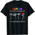 thumbnail image 1 of Not a disability its a different ability - Autism Awareness T-Shirt, 1 of 4