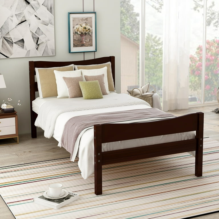 Walmart wood platform bed deals