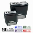 thumbnail image 1 of Not at This Address Letter Mail Self-Inking Rubber Stamp Ink Stamper for Business Office - Lime Green Ink - Large 2-2/4 Inch, 1 of 7