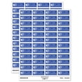 thumbnail image 1 of Not at This Address Letter Mail Sticker Set - Dark Blue - Matte Finish - 1.25" Mini, 1 of 7