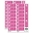 thumbnail image 1 of Not at This Address Letter Mail Sticker Set - Hot Pink - Matte Finish - 2.00" Large, 1 of 7