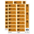 thumbnail image 1 of Not at This Address Letter Mail Sticker Set - Orange - Gloss Finish - 2.00" Large, 1 of 7