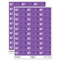 thumbnail image 1 of Not at This Address Letter Mail Sticker Set - Purple - Gloss Finish - 1.75" Medium, 1 of 7