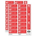 thumbnail image 1 of Not at This Address Letter Mail Sticker Set - Red - Gloss Finish - 2.00" Large, 1 of 7