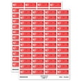 thumbnail image 1 of Not at This Address Letter Mail Sticker Set - Red - Matte Finish - 1.25" Mini, 1 of 7